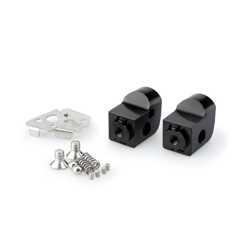 Puig adjustable passenger footrest adapters for BMW F800 GS 2021 black