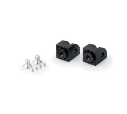 Adaptateurs de repose-pieds passager reglables Puig pour Ducati 848 Evo 13-23 noir