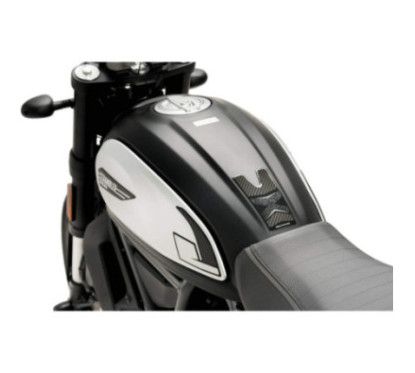 Autocollant de reservoir Puig pour Ducati Scrambler Desert Sled 19-20 look carbone