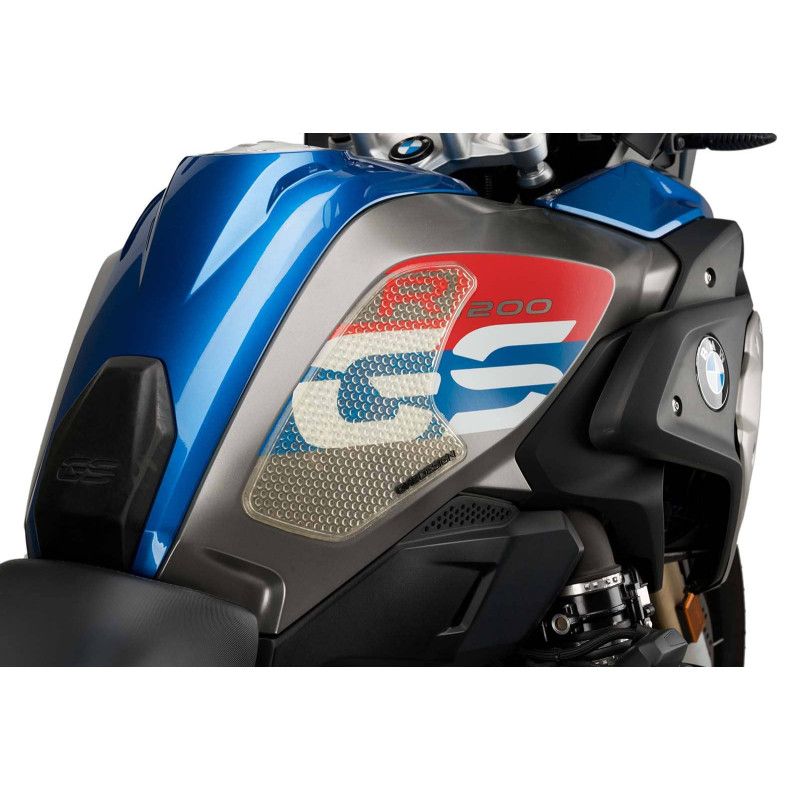 Puig specific side tank sticker for BMW R1200 GS Rallye 17-18 transparent