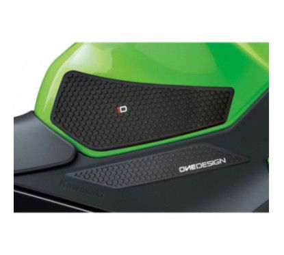Autocollant lateral de reservoir Puig specifique pour Kawasaki Ninja 400 23-24 noir