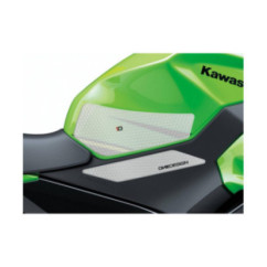 Autocollant lateral de reservoir Puig specifique pour Kawasaki Ninja 400 23-24 transparent