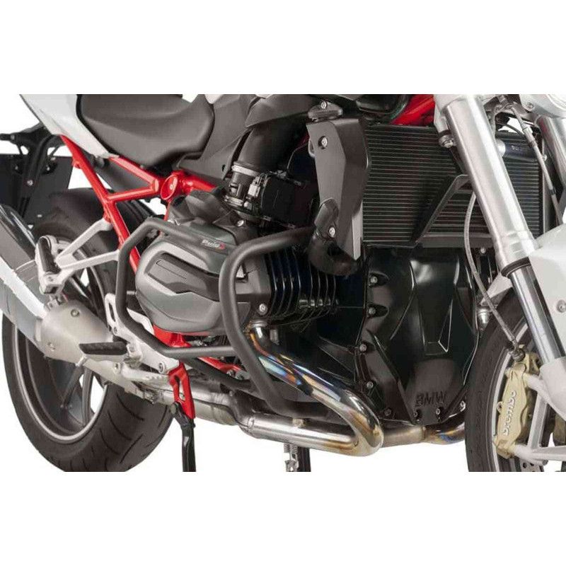 Defensas de motor Puig para BMW R1200RS 17-18 negras