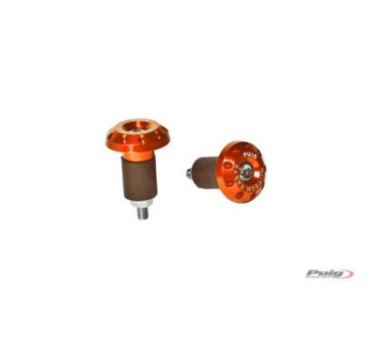 Puig Race Bar Ends for Ducati Scrambler 1100 18-20 Orange
