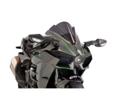puig z racing windshield for kawasaki ninja h2 15 22 dark smoke