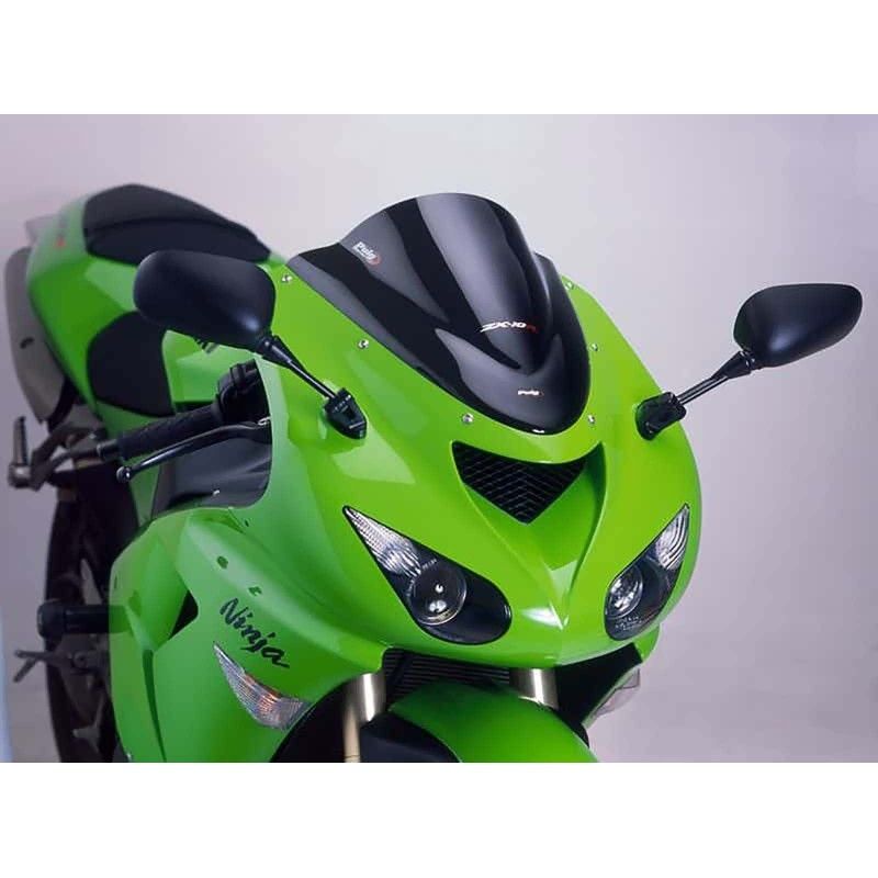 puig z racing windshield for kawasaki zx 6r ninja 05 08 dark smoke