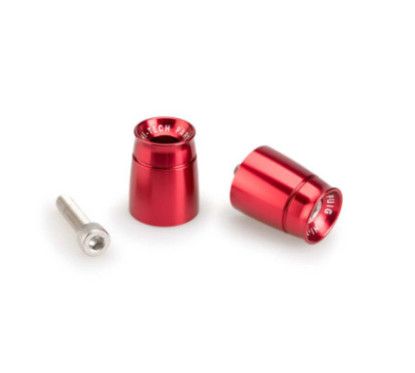 Puig Sport Bar Ends for Kawasaki Ninja 400 2023-24 Red