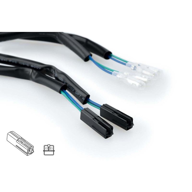 Conectores de cable de intermitente Puig para Honda CBR650R 21-23 Negro