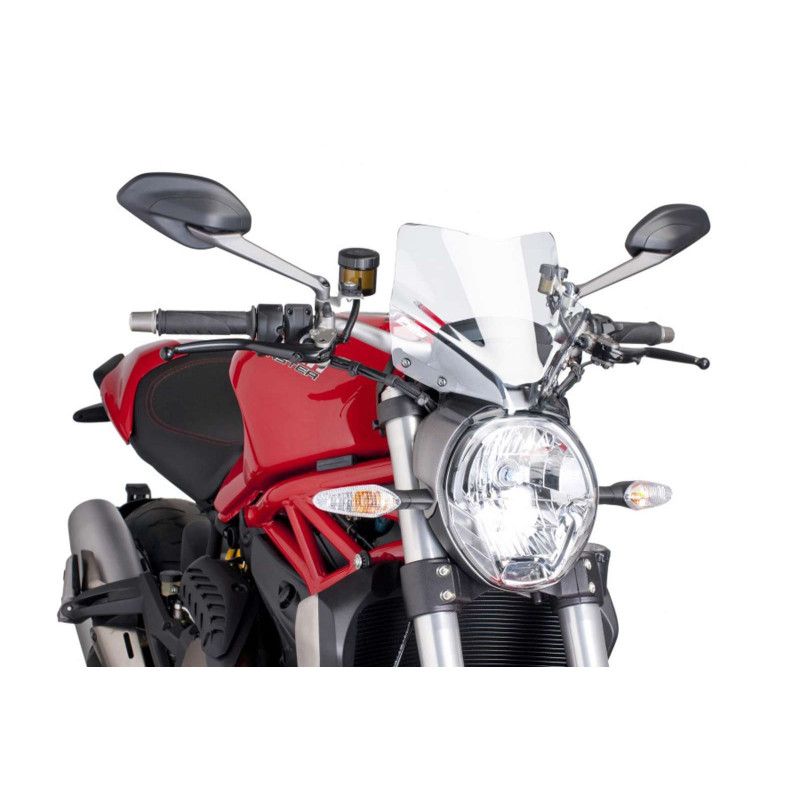 Puig naked ng sport windshield for Ducati Monster 1200 S 17-20 transparent