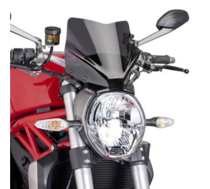 Puig naked ng sport fairing for ducati monster 821 2017 dark smoke