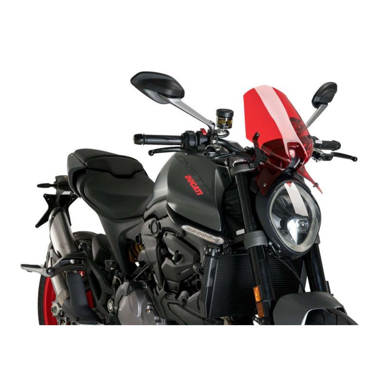 Puig naked ng sport fairing for Ducati Monster 937 Plus 24-25 red