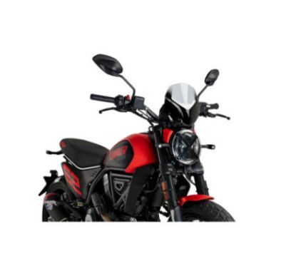 Puig naked ng sport fairing for Ducati Scrambler Icon 23-25 light smoke