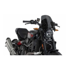 PUIG NAKED NG SPORT SCREEN FOR INDIAN FTR1200 23-25 DARK SMOKE