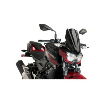 puig naked ng sport screen for kawasaki z400 23-24 black