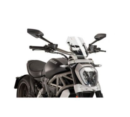 puig cupolino naked n.g. sport regolabile per ducati x diavel 18-23 trasparente