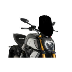 PUIG CUPOLINO NAKED N.G. TOURING REGOLABILE PER DUCATI DIAVEL 1260 21-23 NERO