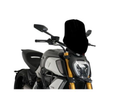 puig cupolino naked n.g. touring regolabile per ducati diavel 1260s 21-23 nero