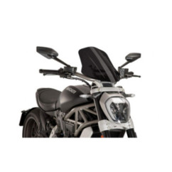 PUIG NAKED NG TOURING WINDSCREEN ADJUSTABLE FOR DUCATI X DIAVEL S 21-24 DARK SMOKE