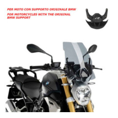 PUIG NAKED SCREEN NG TOURING-OEM SUPP. FOR BMW R1250 R 21-22 LIGHT SMOKE