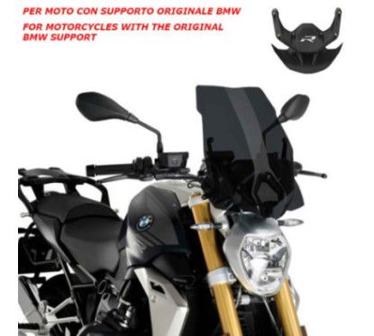 Puig naked ng touring fairing - OEM support for BMW R1250 R 21-25 dark smoke