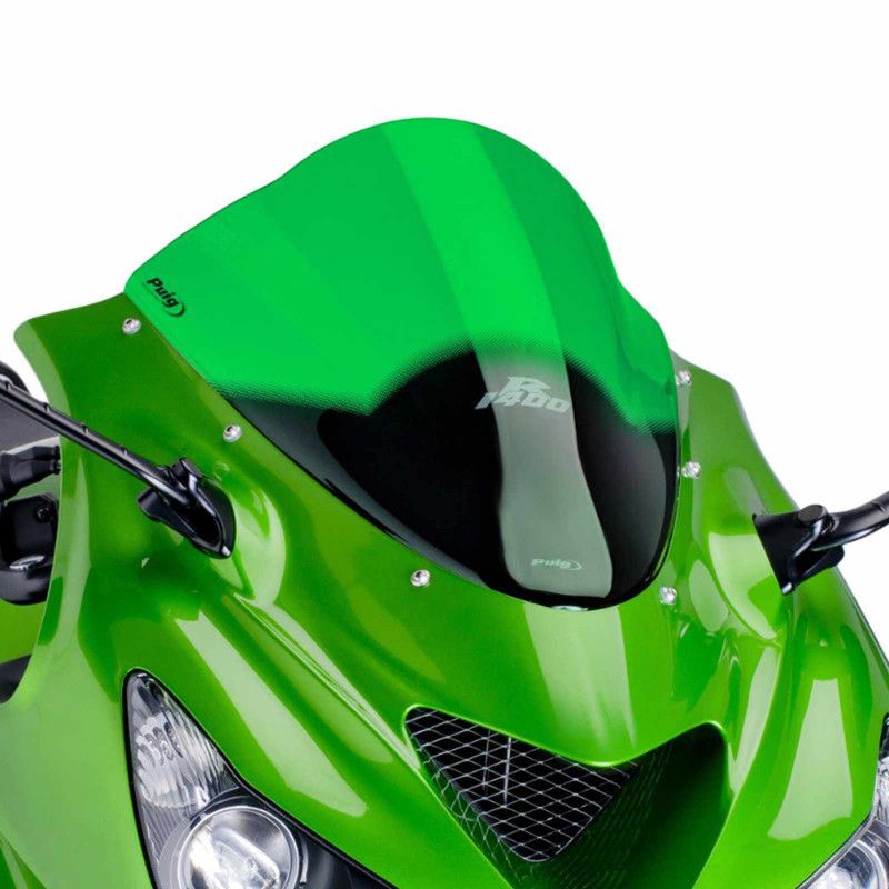 Pare-brise Puig Racing pour Kawasaki ZZR1400 16-20 vert