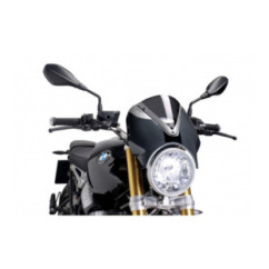 PUIG REAR WINDSCREEN FOR BMW R NINE T 21-24 DARK SMOKE-CARBON