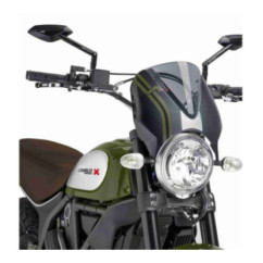 PUIG CUPOLINO RETRO PER DUCATI SCRAMBLER ICON DARK 21-22 FUME CHIARO-CARBON