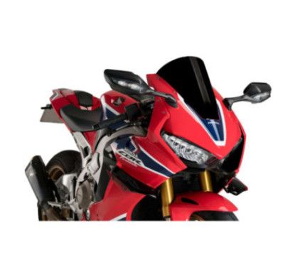 Puig R-Racer Windschutzscheibe fur Honda CBR1000RR SP Fireblade 17-19 Schwarz