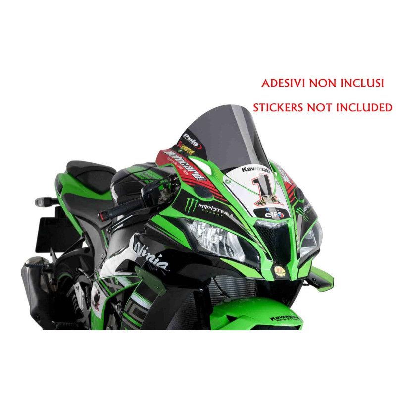 Puig R-Racer Windshield for Kawasaki ZX-10R 19-20 Dark Smoke