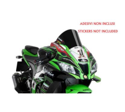 Puig R-Racer Windshield for Kawasaki ZX-10R 19-20 Black