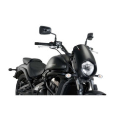 PUIG ANARCHY Halbverglaste Windschutzscheibe fUr Kawasaki Vulcan S 17-20, Mattschwarz