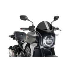 PUIG SEMIFAIRING WINDSCREEN FOR HONDA CB650R NEO SPORTS CAFE 21-23 DARK SMOKE-CARBON
