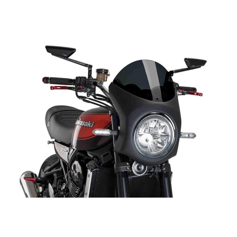 puig cupolino semicarenato per kawasaki zephyr 750 96-99 fume scuro-nero