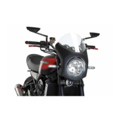 PUIG CUPOLINO SEMICARENATO PER KAWASAKI ZEPHYR 750 96-99 TRASPARENTE-NERO