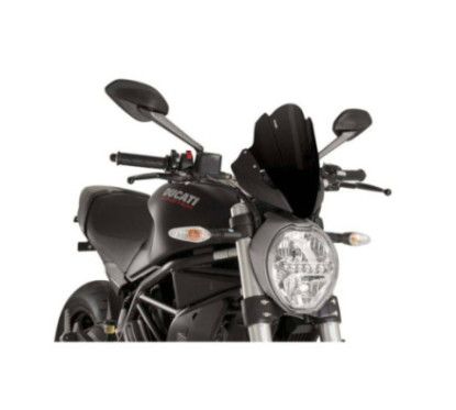 Parabrisas Puig Sport para Ducati Monster 821 Stripe 2017 Negro