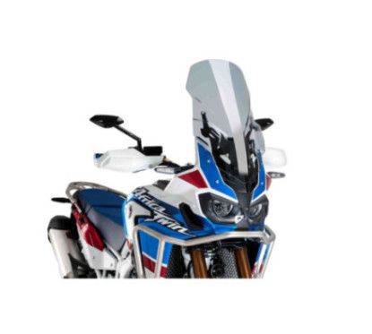 Puig adjustable touring windshield for Honda Africa Twin 18-19 light smoke