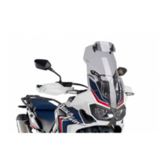 PUIG TOURING WINDSCREEN-VISOR FOR HONDA AFRICA TWIN 18-19 LIGHT SMOKE