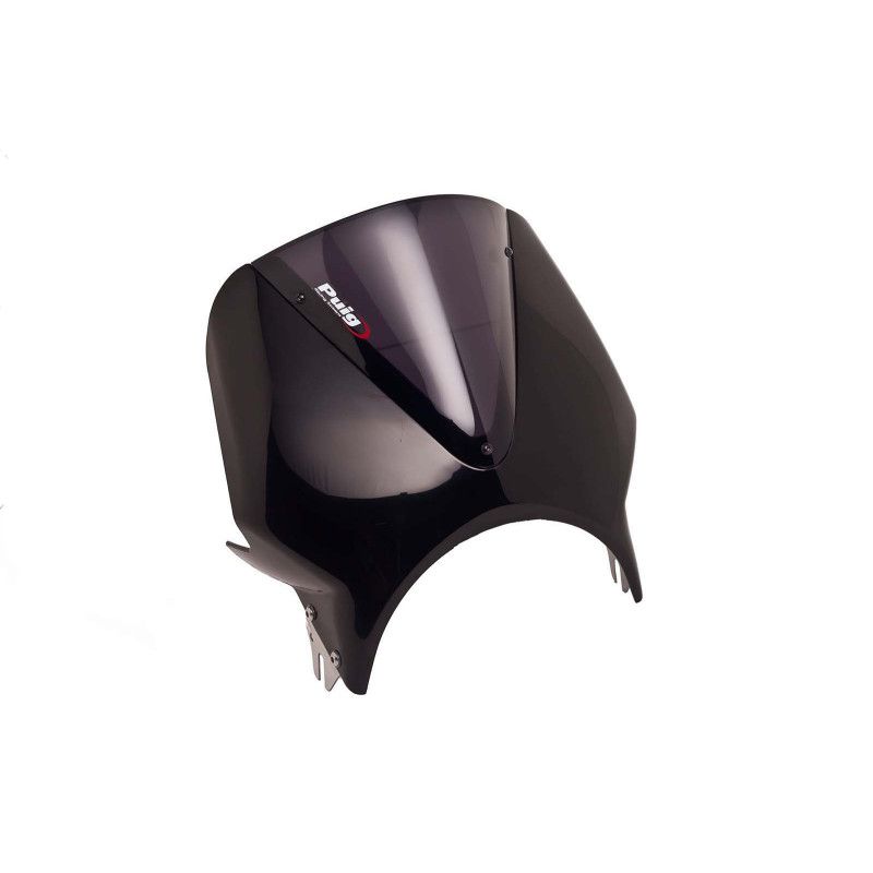 Puig universal vision fairing Kawasaki W800 21-25 black-dark smoke