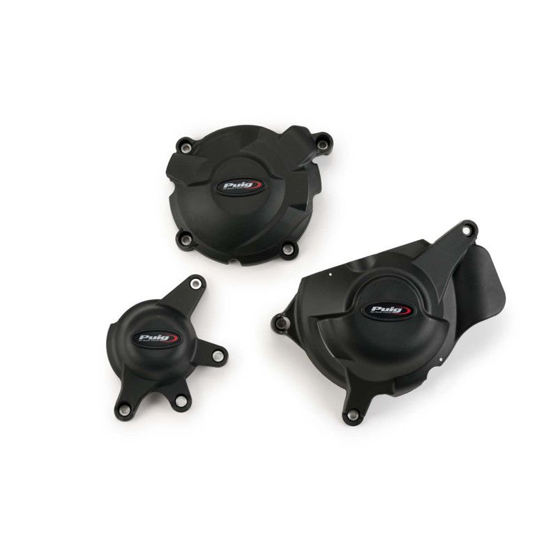 Protector de tapa de motor Puig Track Championship para Honda CBR1000RR Fireblade 17-19, color negro