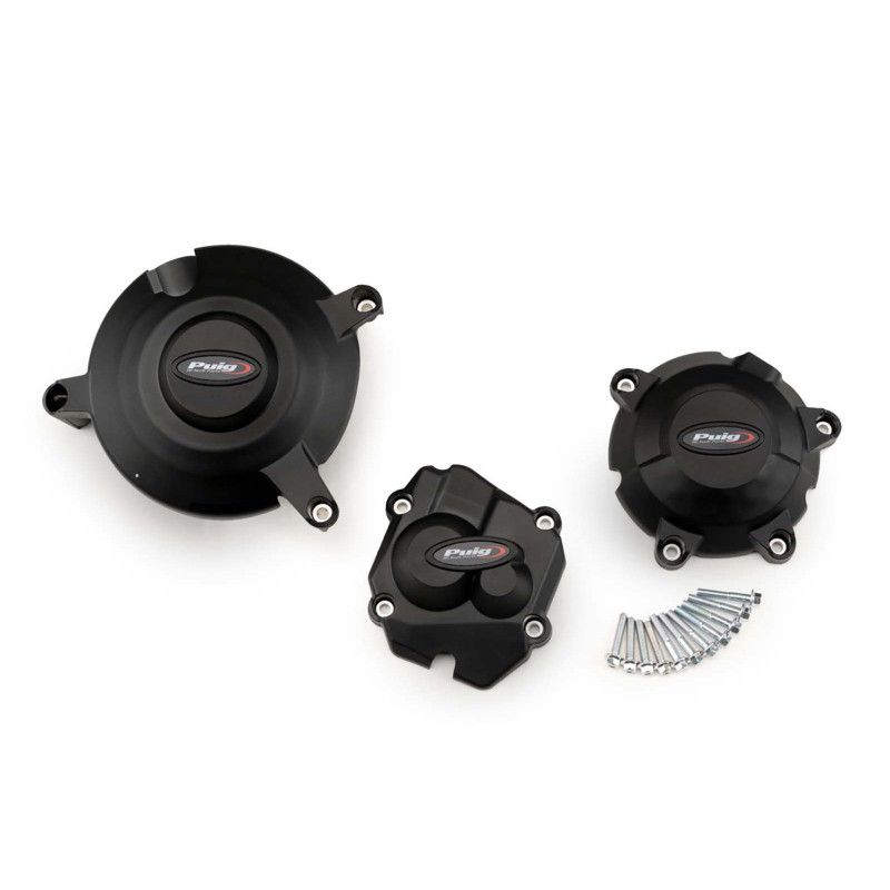 Proteccion de motor de pista Puig para Kawasaki ZX-10R 19-20 negra