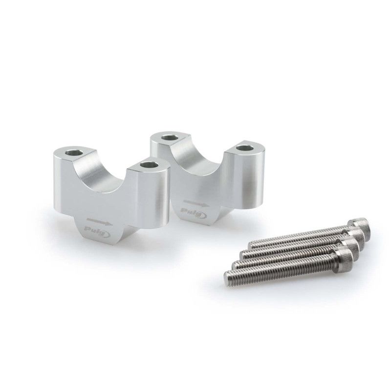 puig risers per manubri per bmw r1250 gs adventure 21-24 silver-20309p