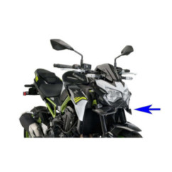 Puig Downforce Naked Front Spoiler for Kawasaki Z900 23-24 Matt Black