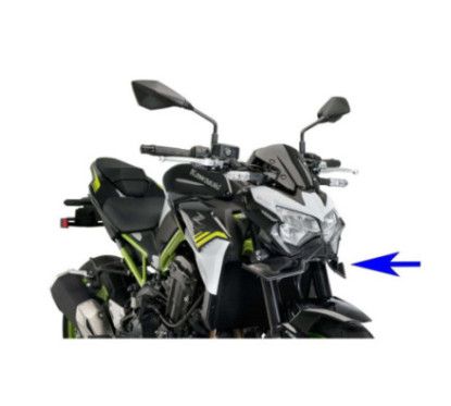 Puig Downforce Naked Frontspoiler fur Kawasaki Z900 23-24 Mattschwarz