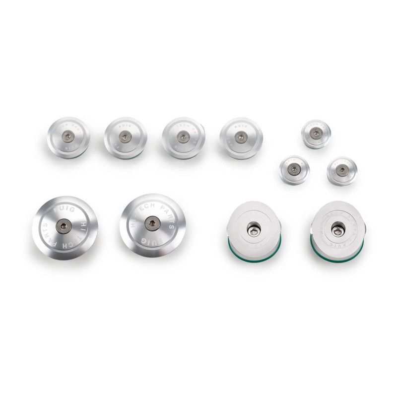 Puig Aluminum Frame Caps for BMW R1200 GS Adventure 14-15 Silver