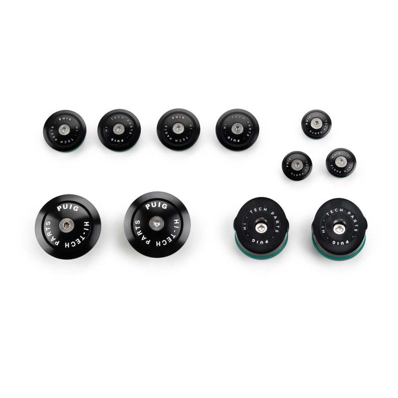 Puig Aluminum Frame Caps for BMW R1250 GS 21-24 Black