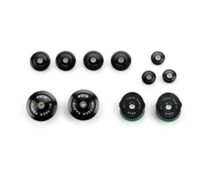 Tapas de chasis de aluminio Puig para BMW R1250 GS 21-24 Negro