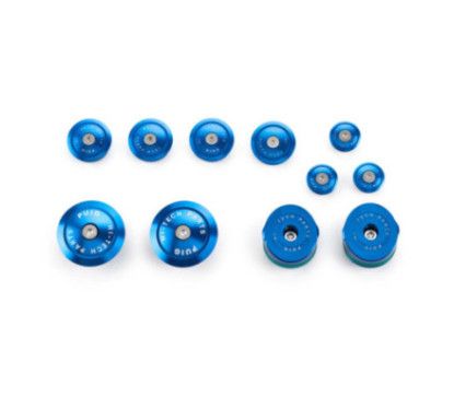 Puig Aluminum Frame Caps for BMW R1250 GS Adventure 21-24 Blue