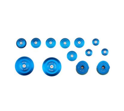 Tapas de chasis de aluminio Puig para BMW R1250 R 21-25 azul