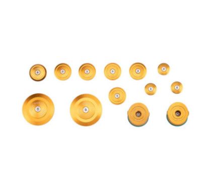 Tapas de chasis de aluminio Puig para BMW R1250 R 21-25 doradas