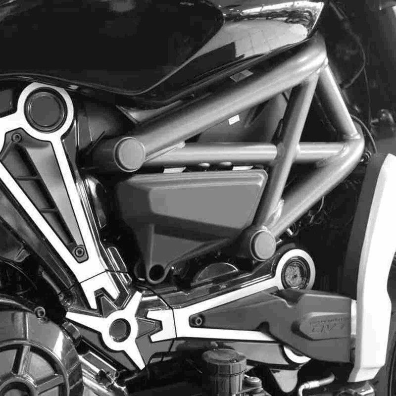 Puig frame caps for Ducati Diavel 1260 S 21-23 black